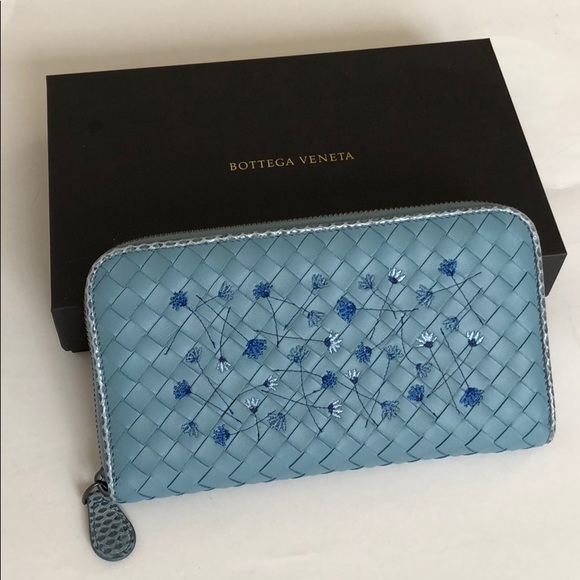 Bottega Veneta Handbags - BOTTEGA VENETA Intrecciato Meadow Flower Wallet